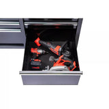 Husky 9-Drawer Mobile Workbench with 46 in. W x 24 in. D Gloss Black Deep Tool Chest