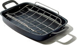 OXO Obsidian 12-Inch Carbon Steel Wok Pan, Pre-Seasoned with Removable Silicone Handle Holder, Induction and Oven Safe, Black
