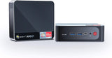 Beelink SER4 Mini Gaming PC with Windows 11, AMD Ryzen 7 4800U 7nm Processor, 8C/16T up to 4.2GHz, 32GB DDR4 RAM, 512GB NVMe SSD, 4K@60Hz Triple Display, Dual HDMI and Type-C, 57W, WiFi 6E, Bluetooth 5.0