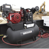 NorthStar Portable Gas-Powered Air Compressor with Honda GX390 OHV Engine, 30-Gallon Horizontal Tank and 24.4 CFM at 90 PSI