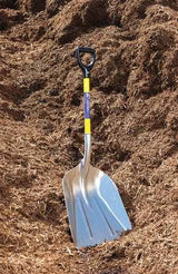 Westward 3YU77 Aluminum Grain Scoop with 26-1/4 in. Handle, Yellow
