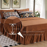 Bohemian Tribal Southwestern Queen Comforter Set with Deep-Pocket Bedding and Bed Skirt, 8-Piece Set Including Down Comforter, 4 Pillow Cases, Flat Sheet, Fitted Sheet and Bed Skirt
