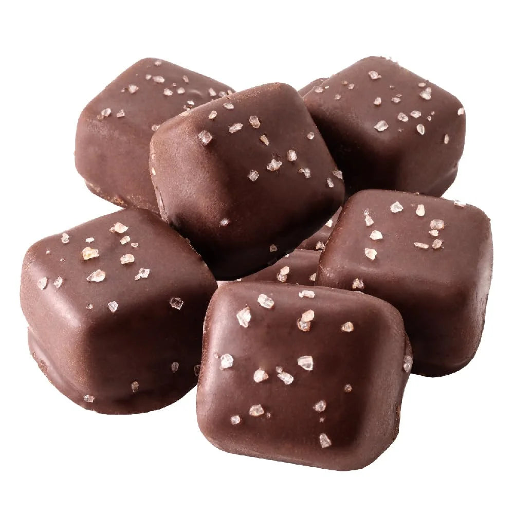 Funtasty Dark Chocolate Sea Salt Caramel Squares, 2-Pound Candy Pack