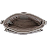 Brighton Jagger Cross-Body Organizer in Zinc Pearl
