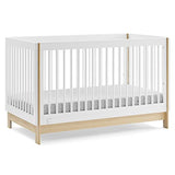 GAP babyGap Tate 4-in-1 Convertible Crib, GREENGUARD Gold Certified, Bianca White and Natural