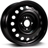 RTX X40831 Aftermarket Steel Wheel with Rim, 15X6, 4X108, 63.5, 48, Black Finish