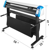 VEVOR 53 Inch Vinyl Cutter Plotter with Automatic Paper Feed, Adjustable Speed, Floor Stand, and Signmaster Software