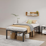 14-Inch Full Platform Bed Frame, Heavy-Duty Metal Mattress Foundation with Underbed Storage, No Box Spring Required, Easy Assembly and Noise-Free Support