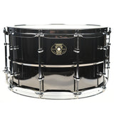Ludwig Black Magic Brass Snare Drum, 8x14x22, with Chrome Hardware