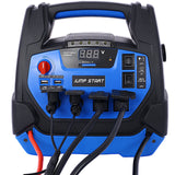 1800-Amp Rechargeable Jump Starter for Gas and Diesel Vehicles with Air Compressor, AC, 12V DC and USB Power Station