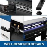 VEVOR 53 Inch Vinyl Cutter Plotter with Automatic Paper Feed, Adjustable Speed, Floor Stand, and Signmaster Software