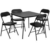 5-Piece Folding Card Table and Chair Set from Lancaster Home