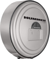 Boomerang Hummer H2 2005-2010 MasterSeries Hard Tire Cover in Pewter Metallic, with Color-Matched Plastic Face, Stainless Steel Ring and Hummer H2 Logo