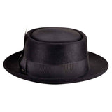 Mens Bailey Jett Pork Pie Hat, Black, Size 7 5/8