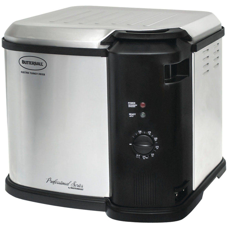 Masterbuilt Butterball Indoor Electric Turkey Fryer, 1650 W, Silver