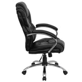 Flash Furniture High-Back Executive Office Chair with Transitional Styling, LeatherSoft Upholstery and Swivel Base