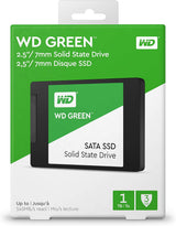 Western Digital WD Green 1TB Internal SSD, SATA III 6 Gb/s, 2.5-Inch 7mm Drive with Up to 550 MB/s Read Speed, WDS100T2G0A