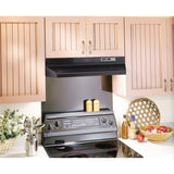 Broan F404223 42-Inch Convertible Under-Cabinet Range Hood in Black
