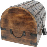 Pack of 2 Nautical Cove X-Large Pirate Treasure Chests, 16 x 11 x 10.5, with Iron Lock and Skeleton Key