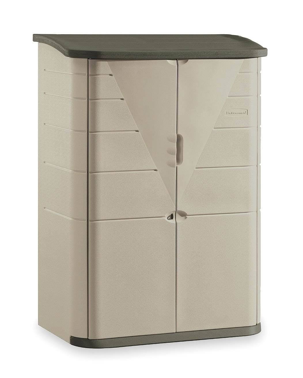 Rubbermaid FG374601OLVS Large Vertical Outdoor Storage Shed