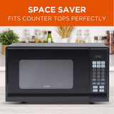 Commercial Chef CHM990B Countertop Microwave, 0.9 cu.ft., Black