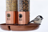 Perky-Pet 7103-2 Triple Tube Bird Feeder in Copper Finish