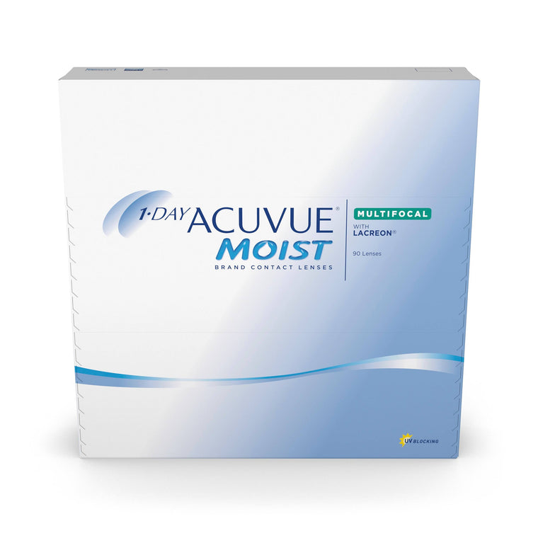 1-Day Acuvue Moist Multifocal Contact Lenses, 90-Pack