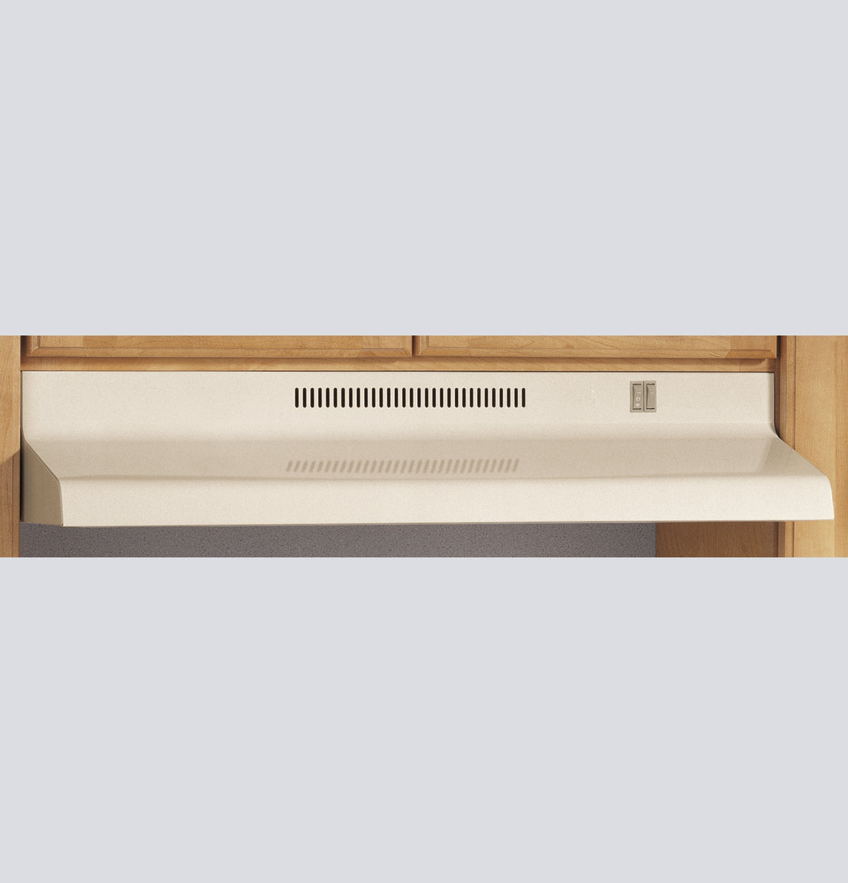 GE 30-Inch Recirculating Range Hood in Bisque
