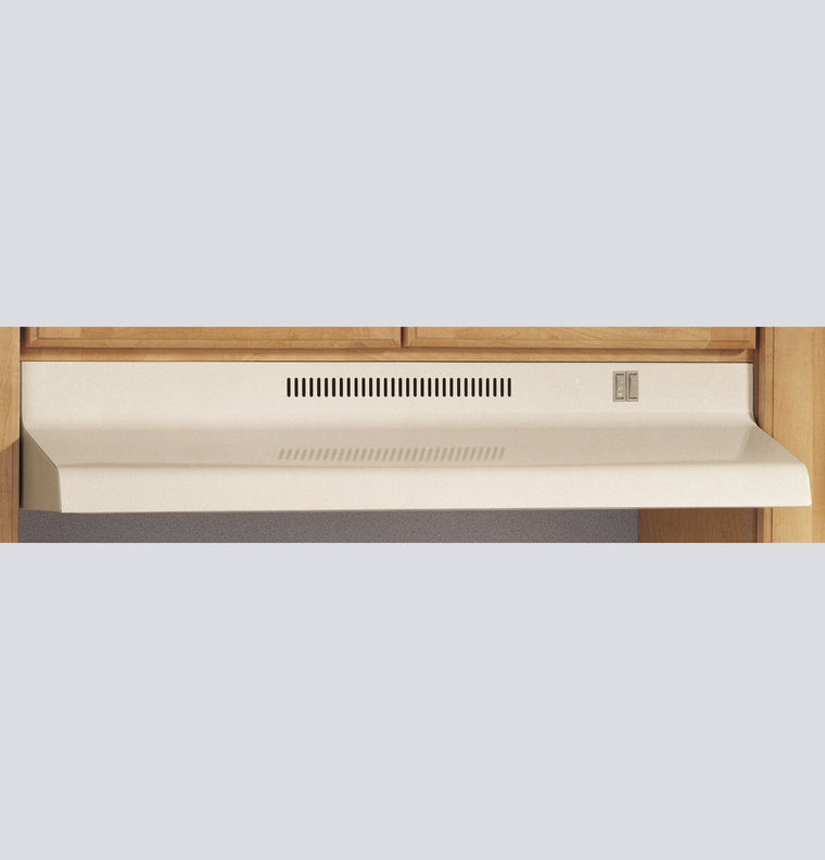 GE 30-Inch Recirculating Range Hood in Bisque