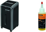Fellowes Powershred 225Ci Commercial Cross-Cut Shredder, 20-Sheet Capacity with 100% Jam-Proof Operation, Black, Model 3825001