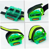 Black Bike Pedal Straps with Toe Clips, 2Pcs Cycling Foot Straps for Kids and Fixed-Gear Bikes