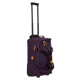 Brics X-Bag 21×22 Carry-On Rolling Duffle Bag in Violet