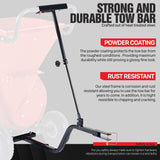 Adjustable Heavy-Duty Tow Bar Kit for GreatCircleUSA, Landworks, SuperHandy, Harbor Freight, Tazz and Earthquake Wood Chipper Shredders and Mulchers; Wood Chipper Not Included