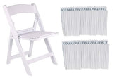 BTEXPERT 4-Piece Resin Folding Chair Set with Vinyl-Padded Seats, Lightweight Indoor and Outdoor Seating for Home, Events, Parties, Picnics, Kitchens, Churches, Schools and Weddings