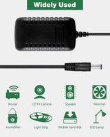 9V AC Adapter Charger for Zoom Effects MS-100BT, MRS-4, and MRS-8, with 8-Way Daisy Chain Cable for Guitar Pedals