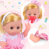25-Piece Baby Doll Care Playset with 14 Doll Toys, Cradle, High Chair, Milk Bottle, Pacifier and Diaper for Girls and Boys Ages 3, 4, 5, 6+