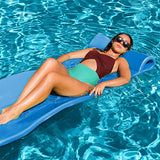 TRC Recreation Foam Pool Float, 1.25-Inch Floating Water Lounger for Swimming and Splashing