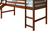 Donco Kids Twin Mission Low Loft Bed Crafted from Solid Wood, Espresso