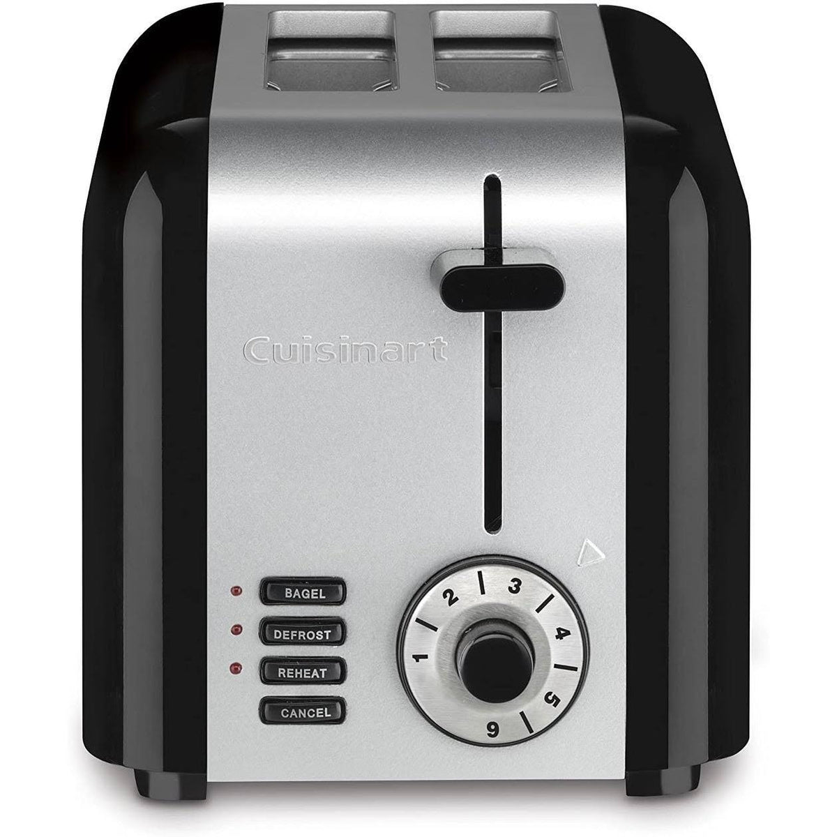 Cuisinart 2-Slice Toaster with Stainless Steel Housing and Black Finish