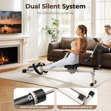 Foldable Feierdun Hydraulic Rowing Machine for Home with 12 Resistance Levels and 300 LBS Capacity