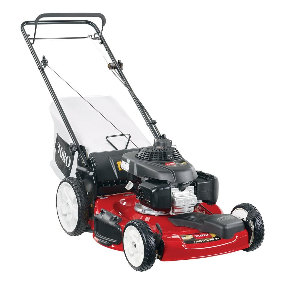 Toro 22-Inch Self-Propelled Walk-Behind Lawn Mower with Honda Engine, High Wheels and Variable Speed