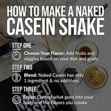 NAKED nutrition Naked Casein Vanilla Micellar Casein Protein, 5 Pound Bulk with 61 Servings, GMO-Free, Gluten-Free, Soy-Free, and Preservative-Free Formula