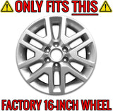 Set of 4 Upgrade Your Auto 16-Inch Gloss Black Wheel Skins for Nissan Frontier 2014-2020