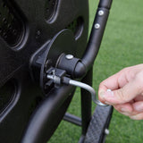 Costway 50-Gallon Wheeled Compost Tumbler for Garden Waste