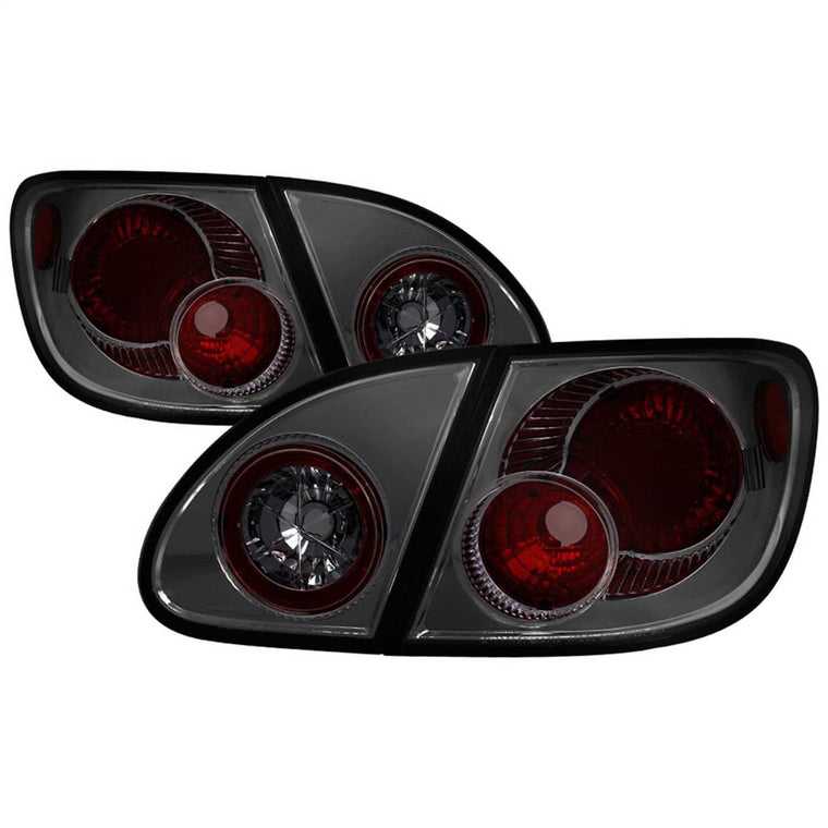Spyder Euro Style Tail Lights for Toyota Corolla 03-08, Smoke, 5033673