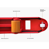 Dayton 32HD10 Quiet Steel Pallet Jack, 4400 lb. Capacity, Red
