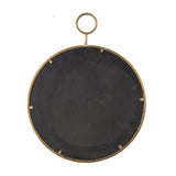 Modern Round Wall-Mounted Mirror Decor by CC Home Furnishings, 28.25, Gold Framed Style