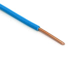 50 Feet (15 Meter) of Blue 12 AWG Insulated Solid Copper THHN/THWN Wire, Made in the USA and Rated for 600 Volts