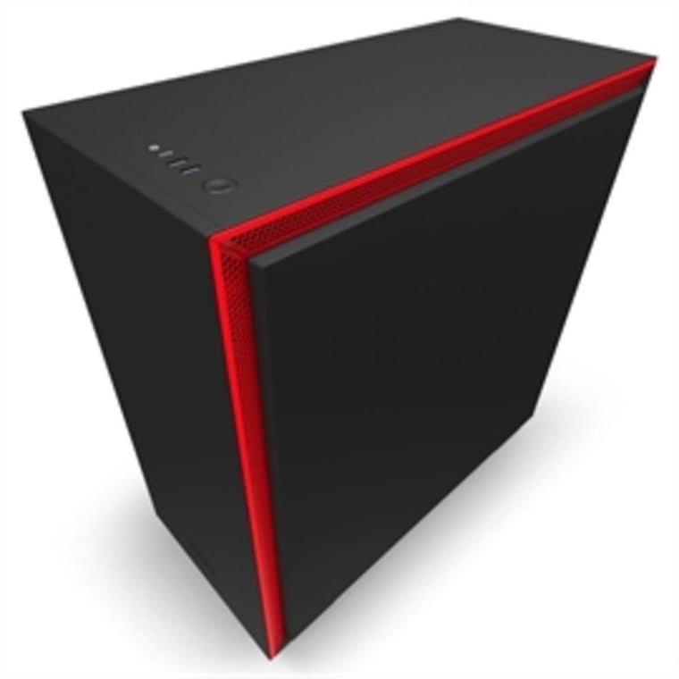 NZXT H710 Mid-Tower ATX PC Case in Matte Black and Red