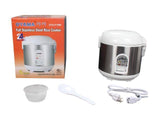 White Oyama 5-Cup All-Stainless-Steel Rice Cooker, Steamer and Warmer